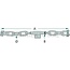 GRANIT Stabilisatorketting - 718ATC635MM | A: 635 mm | B: M20x2,5 mm | Ø: 14 mm | D: 14 mm | E: 20 mm