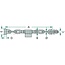 GRANIT Stabiliser chain - 718SCA-MF1 | A: 580 mm | B: M19x2,5 mm | D: 19 mm | E: 34 mm