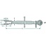 GRANIT Stabilisator - 718BST4102 | L: 420 - 570 mm | F: 24 x 3 mm | Ø P: 22 mm | C: 24 mm | D: 72 mm | E: 18 mm