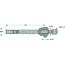 GRANIT Stabiliser Cat. 2 - 71804073, 04416559.4, 100284004 | Eye Ø: 25,4 mm | Description: Schwere Ausführung | Cat.: 2 | Technical data: Gabelkopfbreite 51 mm | Length min./max.: 580 - 620 mm | Type: SLA-A-120 HD | Assembly notes: Automatische Verriegelung