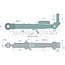 GRANIT Zijsteun rechts en links - 71817573, 5109518, 100029004 | Hulslengte C: 385 mm | Draad: M30 x 3 mm | Lengte min.-max.: 480 - 610 mm | Tip voor montage: rechts und links