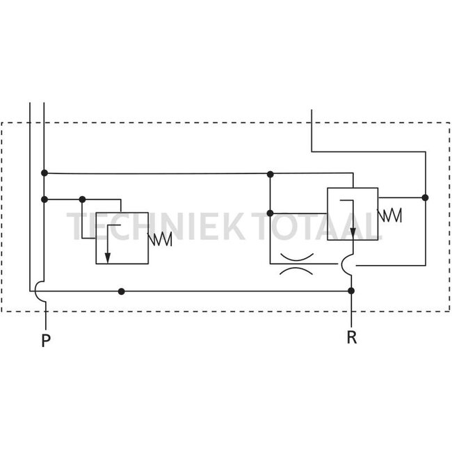 GRANIT Eingangsplatte mit Druckweiterführung - 85219072, 19072 | Technische Daten: max. Betriebsdruck: 250 bar, Nenndurchfluss: max. 40l/min., Anzugsdrehmoment: 30 Nm, Anschlüsse: M18 x 1,5, Maße: 90 x 40 x 131 mm | Beschreibung: Diese Eingangsplatte ist mit ein
