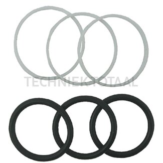 GRANIT Gasket set for SB7 auxiliary control unit flange surface with O-ring and support ring external