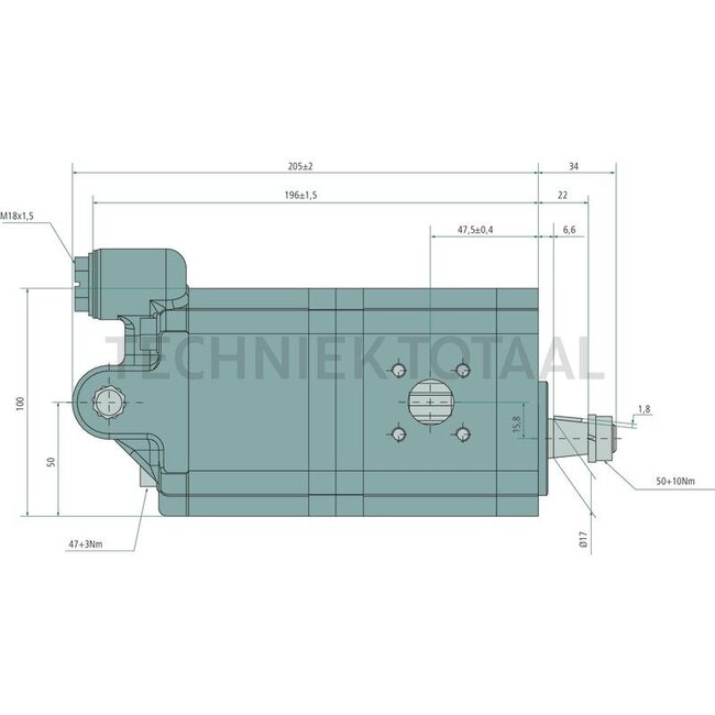 GRANIT Doppelte Hydraulikpumpe 11 + 8 cm³/U/min., Konus 1:5 Case IH | 510565394