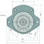 GRANIT Granit dubbele hydrauliekpomp - 25999047, 7700034422, 0510665093 | Slagvolume: 16 + 11 cm³/omw. | Aandrijfas: conus 1:5, Ø 17 x 17