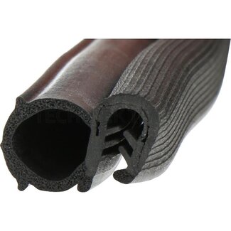 GRANIT Raamrubber 24,95 x 16 mm, klembereik 4 - 6 mm - 5 meter Fendt
