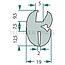 GRANIT Window rubber clamping range 2 mm, 19 x 29,5 mm - 15 meter