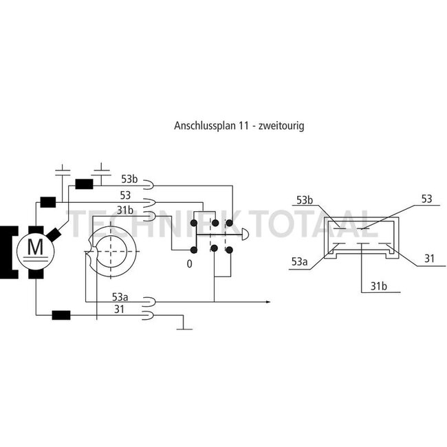 GRANIT Ruitenwissermotor - 654900084 | Hoek (°): 80 | Volt: 12 | A (mm): 60 | B (mm): 10 | D (mm): M20 x 1 | G (mm): 60 | W (mm): konisch 12 x M8 | Omw./min.: 32-50 | Aansluiting: 5-polig | Parkeerstand: links