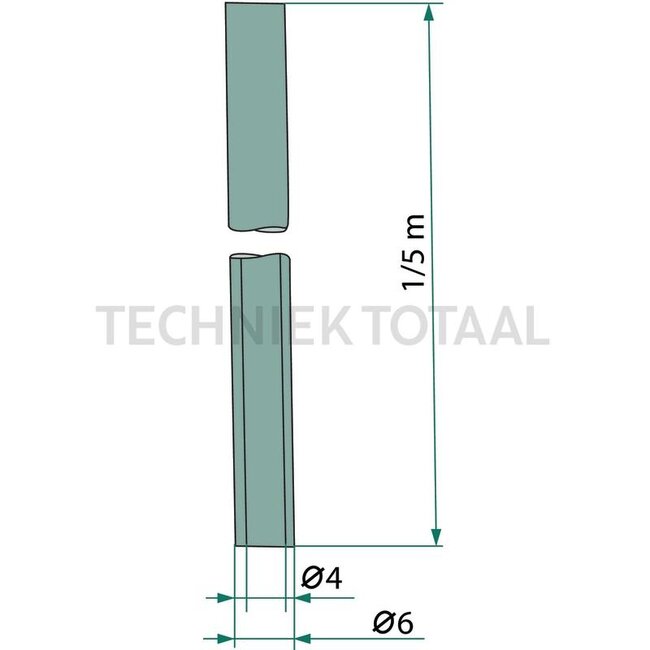 GRANIT Slang 5 meter transparant, 4 mm binnen-Ø, - 65499710, G065499710