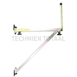 GRANIT Spiegelhalter gelb verchromt, rechts und links, 485 - 700 mm