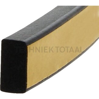 GRANIT Expanded rubber weather strip, square pr self-adhesive 8 x 15 mm - 10 meter