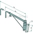 GRANIT Telescopische spiegelhouder rechts - 65418003, 6005021100