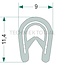 GRANIT Raamrubber - 5 meter - 654A1023/2/5