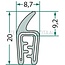 GRANIT Raamrubber - 5 meter - 654A1502/5