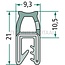 GRANIT Raamrubber - 25 meter - 654A1513/25