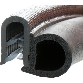 GRANIT Raamrubber klembereik 1 - 4 mm, 25 x 16 mm - 5 meter