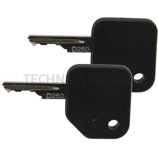 GRANIT Replacement key lock number D250 - 2 pieces