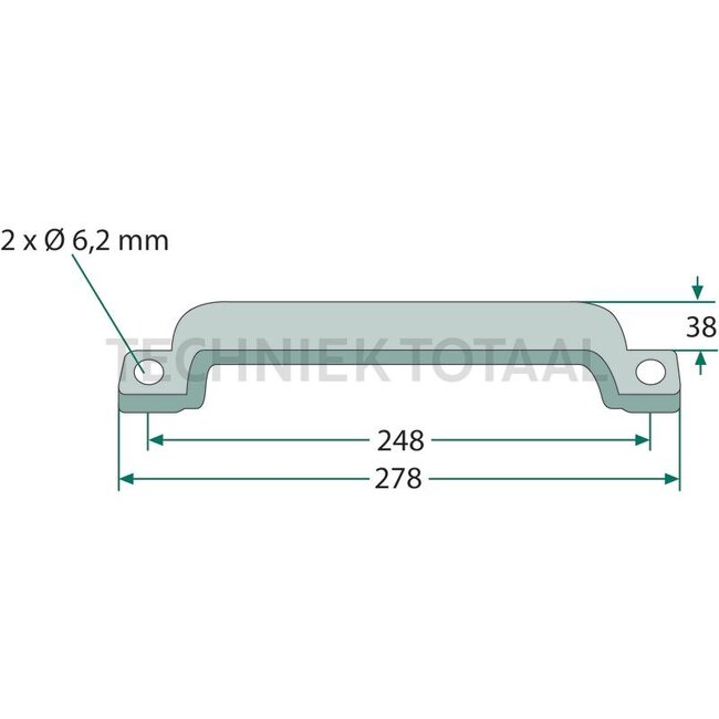 GRANIT Anziehgriff Gummi mit gepresster Stahleinlage - 65499152