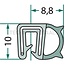 GRANIT Raamrubber - 25 meter - 654A2533/25