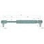 Gasdrukveer achterruit 350 N, 460 mm | 5089567, 706053, 47517738