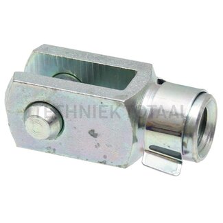 GRANIT Gaffelkop gasdrukveer draad M10, A 8 mm, B 32 mm, C 8 mm, E 16 mm