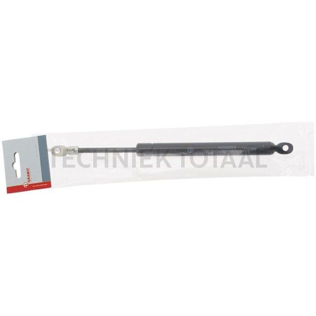 GRANIT GRANIT gas strut - 65498079, 3221572R1, 700795 | Newtons: 180 | A: 250 mm | B: 155 mm | C: 6 mm | D: 8 mm | To fit: roof hatch | Form: 1
