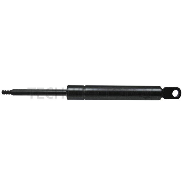 GRANIT GRANIT gas strut - 65498103, AL28599, 716091 | suitable for: Dachluke oder Heckscheibe | Newtons: 300 | A: 240 mm | B: 130 mm | C: 6 mm | D: 6 mm | Form: 8 | To fit: roof hatch or rear screen