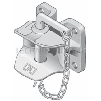 ROCKINGER Aanhangerkoppeling handmatig pen 31,5 mm, gatenpatroon 120 x 55 mm