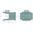 ROCKINGER Flange hitch Without manual plug - 787810B40005, RO810B40006, G312500070023, G312500070021 | Lock: Manual pin | Hole pattern: 140 x 80 mm | Load capacity: 2000 kg | D-value: 78,2 kN | Hole: M17 mm | No. of holes: 4 | Colour: Black | Connecting pin: 31,5 m