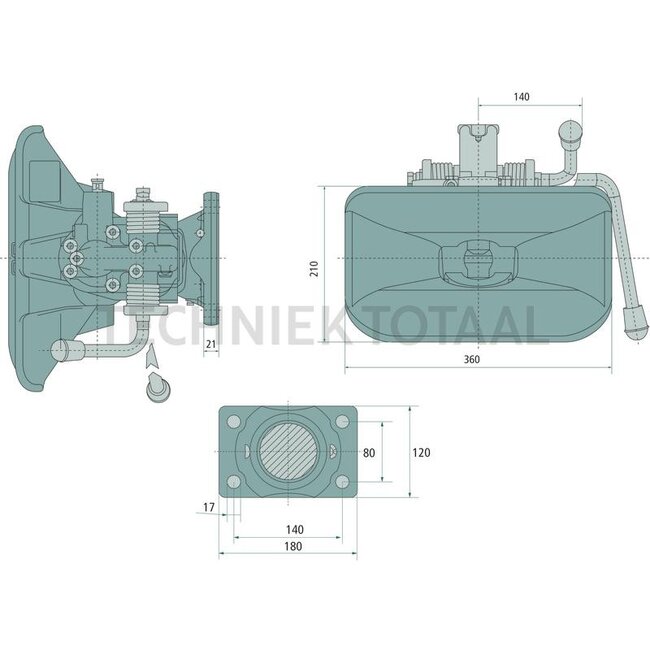 ROCKINGER Flanschkupplung | 38 mm | 140 x 80 mm | 17 mm | 1000 kg | 100 kN - RO841B40000
