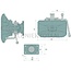 ROCKINGER Flanschkupplung | 38 mm | 140 x 80 mm | 17 mm | 1000 kg | 100 kN - RO841B40000