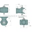 Scharmüller Scharmüller flange hitch - 77705141501, 5.1415.01-A02, 05.1415.01-A02 | Lock: Manual pin | Hole pattern: 140 x 80 mm | Load capacity: 2500 kg | D-value: 82,4 kN | Hole: M20 mm | No. of holes: 4 | Colour: Black | Hole Ø: 20 mm | Thread: M20 | Connecting pi