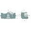 Sauermann Sauermann Vertical insert HS7569-390-K - 12319359 | Rail width (mm): 390 | Detent pin Ø (mm): 25 | Guide width (mm): 31,4 | Load capacity (kg): 4000 | Colour: Green