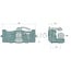 Sauermann Vert. Einschub HS7569-390-K - 12319359 | Railbreedte (mm): 390 | Vergrendelpen Ø (mm): 25 | Geleidebreedte (mm): 31,4 | Oplegdruk (kg): 4000 | Kleur: JD-Grün