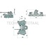 Scharmüller Bottom drawbar ball 80, 3000 kg, 306 x 443 mm, 1 center bolt | 0.960.306.0-A11, 00.960.306.0-A11