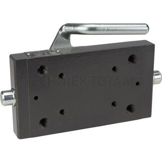 Scharmüller Adapterplaat railbreedte 220 mm, gatenpatroon 140 x 83 mm, M16