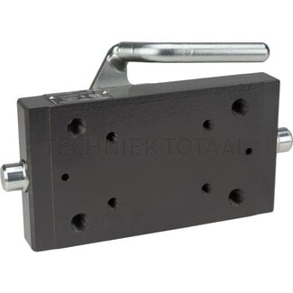 Scharmüller Adapterplatte Schienenbreite 220 mm, Lochbild 140 x 83 mm, M16