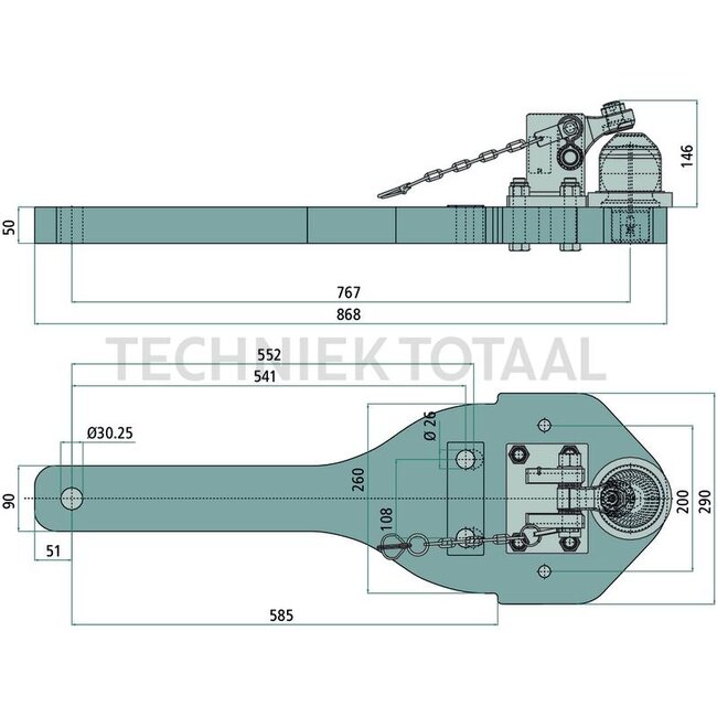 Scharmüller Support plates ball 80, 3000 kg, 868 x 290 mm, thickness 50 mm