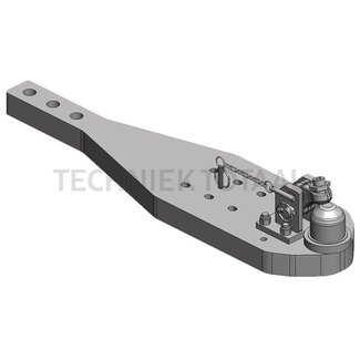 Scharmüller Support plates ball 80, 3000 kg, 1110 x 280 mm, thickness 60 mm