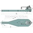 Scharmüller Draagplaat kogel 80, 3000 kg, 1110 x 280 mm, dikte 60 mm