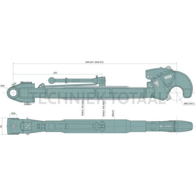 CBM Mechanischer Oberlenker Kat. 3
