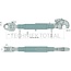 CBM CBM Mechanischer Oberlenker Cat 4/3 - 12361220 | Oberlenkertyp: mechanisch | Bauart: Fanghaken / Gabelgelenk | A Kat.: 11749 | B Kat.: 60 | D (mm): 740 / 1040 | I (mm): 1 3/4" 5UNC | K (mm): 64
