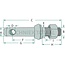 GRANIT Werktuigpen cat. 2 - M22 x 1,5 - 149 mm