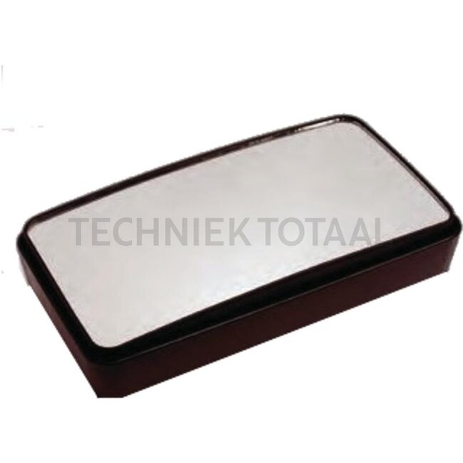 GRANIT Spiegel 383 x 206 mm, Radius 2100 mm, beheizt 24 V, Stange-Ø 22 mm