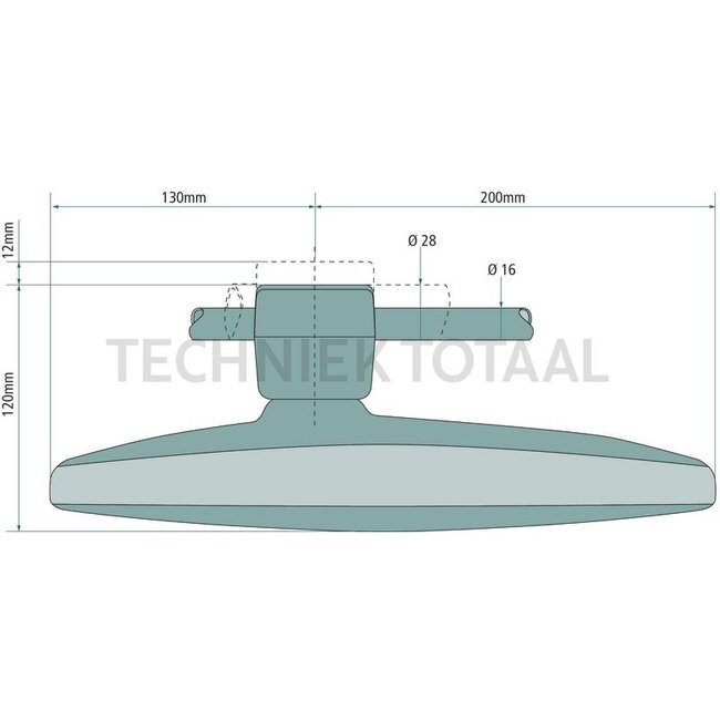 GRANIT Mirror unheated 328 x 238 mm, rod Ø 14 - 28 mm Ford, Case IH | 87350494, 365414A1, 82014587, 297017A1