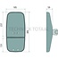 GRANIT Modular mirror adjustable | 384 x 184 mm | rod Ø 16-28 mm - 334/G2944