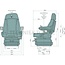 GRAMMER GRAMMER Maximo XT Dynamic Plus MSG97AL/741 - 11400846 | Federung: luftgefedert | Polsterart: Stoff | Sitzkontaktschalter: Optional | Spurmaß (mm): 381 | Sitzbreite (mm): 565 | Joystickkonsole: Optional | Seitenhorizontalfederung: Ja | Längshorizontalfeder