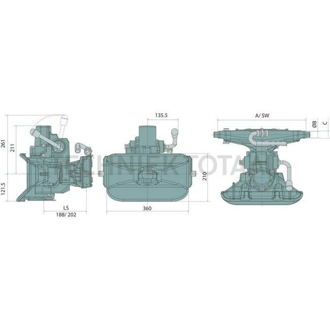 ROCKINGER Anhängerkupplung automatisch rail 330 mm, Kupplungsbolzen 48,7 mm | RO845D3030D