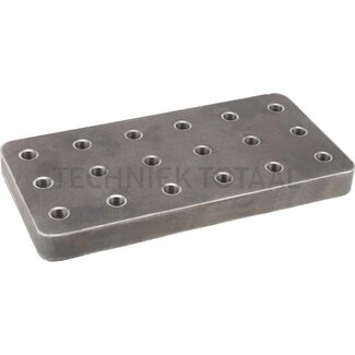 ROCKINGER Anschweißplatte 324 x 162 x 30 mm, M16, Lochbild 100 x 100 x 110 mm