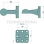 Walterscheid Drawbar eye - 770ZKK80/110, 8003309 | D-value: 89,3 / 98,5 kN | Flange: 8 holes | Load capacity: 3000 / 1000 kg | Hole pattern: 110 x 100 mm | Hole: M17 mm | No. of holes: 8 | Colour: black | Lock: ball 80 | Description: This product is a spherical cap su